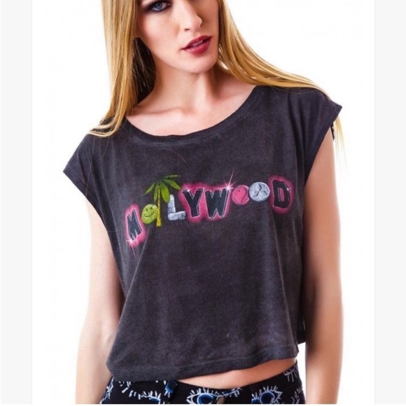 Prince Peter Collection Tops - Prince Peter Collection Black 'M Hollywood' Graphic Muscle Tee